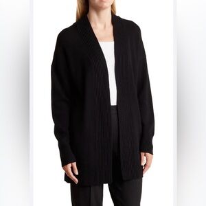 Vince. Women's Black Open Front Cardigan Wool Cashmere Sz L